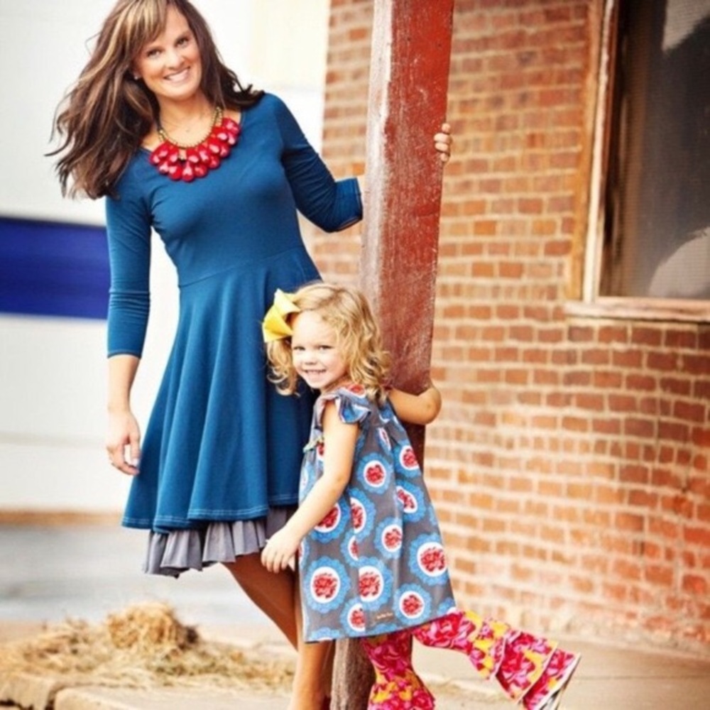 Mama dress navy